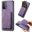 For OPPO A93 5G/A74 5G/A54 5G Retro Leather Card Bag Magnetic Phone Case(Purple) - OPPO Cases by PMC TechLife | Online Shopping South Africa | PMC TechLife | Buy Now Pay Later Mobicred