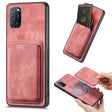 For OPPO A52 / A72/ A92 Retro Leather Card Bag Magnetic Phone Case(Pink) - OPPO Cases by PMC TechLife | Online Shopping South Africa | PMC TechLife | Buy Now Pay Later Mobicred