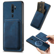 For OPPO A9 2020 / A5 2020 Retro Leather Card Bag Magnetic Phone Case(Blue) - OPPO Cases by PMC TechLife | Online Shopping South Africa | PMC TechLife | Buy Now Pay Later Mobicred