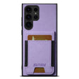 For Samsuny Galaxy S24 Ultrra 5G Suteni H03 Litchi Leather Card Bag Stand Back Phone Case(Purple) - free shipping - PMC Jewellery - Order now!