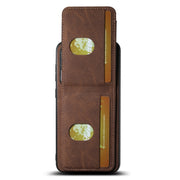 For Samsuny Galaxy S24+ 5G Suteni H03 Litchi Leather Card Bag Stand Back Phone Case(Brown)