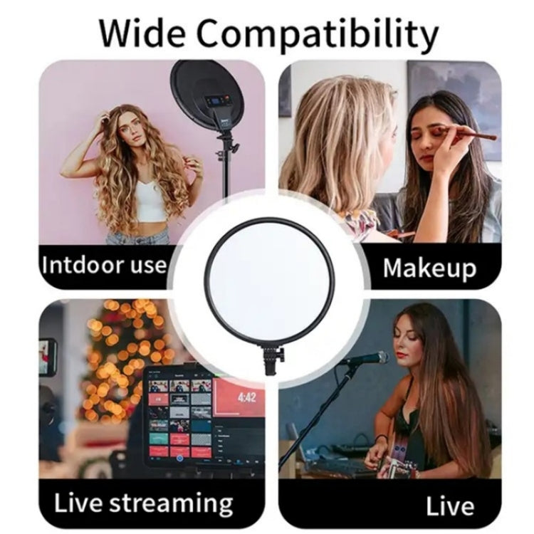 JMARY FM-15RS 40W Adjustable 15-inch Portrait Light Studio LED Round Fill Light(EU Plug) - free shipping - PMC Jewellery - Order now!