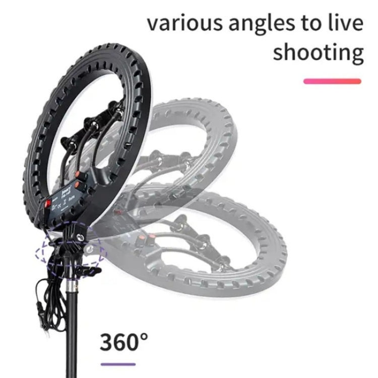 JMARY FM-14R Photography Light 14-inch Live Streaming Ring Light Photography LED Fill Light(EU Plug)