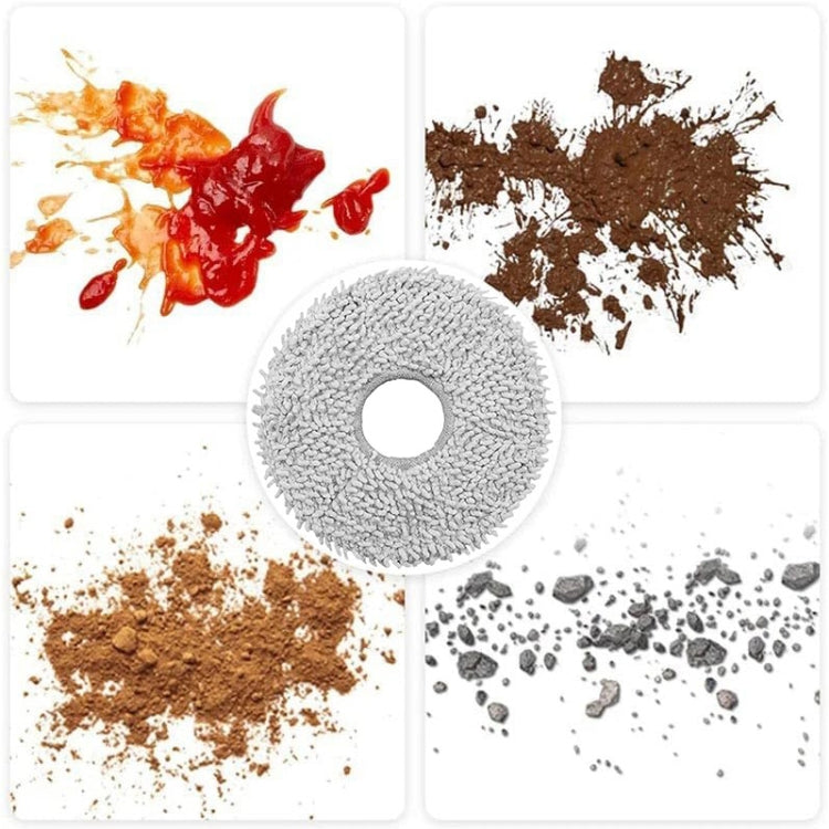 JUNSUNMAY 4pcs Washable Mop Pads Replacement for ECOVACS DEEBOT X1 Turbo / X2 Omni / T20 Pro(Grey+Blue Grey) - For ECOVACS Accessories by JUNSUNMAY | Online Shopping South Africa | PMC TechLife | Buy Now Pay Later Mobicred