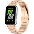 For Samsung Galaxy Fit 3 SM-R390 Three Bead Stainless Steel Metal Watch Band(Rose Gold) - free shipping - PMC TechLife - Order now!