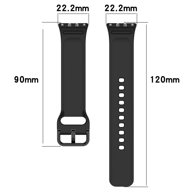 For Samsung Galaxy Fit 3 SM-R390 Solid Color Buckle Silicone Watch Band(White) - Watch Bands by PMC TechLife | Online Shopping South Africa | PMC TechLife