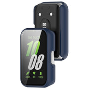 For Samsung Galaxy Fit 3 SM-R390 PC + Tempered Glass Film Integrated Watch Protective Case(Ink Blue)