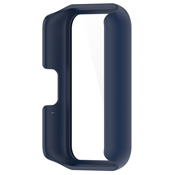 For Samsung Galaxy Fit 3 SM-R390 PC + Tempered Glass Film Integrated Watch Protective Case(Ink Blue)