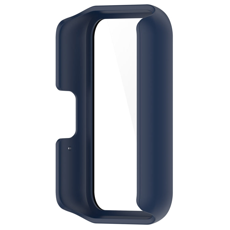 For Samsung Galaxy Fit 3 SM-R390 PC + Tempered Glass Film Integrated Watch Protective Case(Ink Blue)
