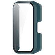 For Samsung Galaxy Fit 3 SM-R390 PC + Tempered Glass Film Integrated Watch Protective Case(Pine Green)