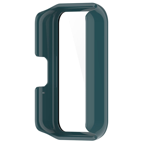 For Samsung Galaxy Fit 3 SM-R390 PC + Tempered Glass Film Integrated Watch Protective Case(Pine Green)