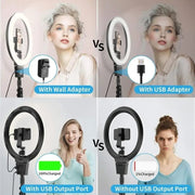 JMARY FM-12R Photography LED Fill Light 12-inch Video Recording Ring Light(US Plug)