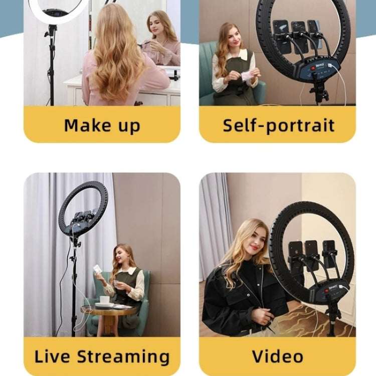 JMARY FM-19RS Photography LED Ring Fill Light 19-inch Touch Control Beauty Light(EU Plug) - free shipping - PMC Jewellery - Order now!