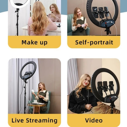 JMARY FM-19RS Photography LED Ring Fill Light 19-inch Touch Control Beauty Light(EU Plug) - free shipping - PMC Jewellery - Order now!