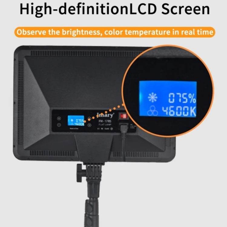 JMARY FM-17RS With Remote 17-inch Touch Control Dimmable LED Panel Light(EU Plug)