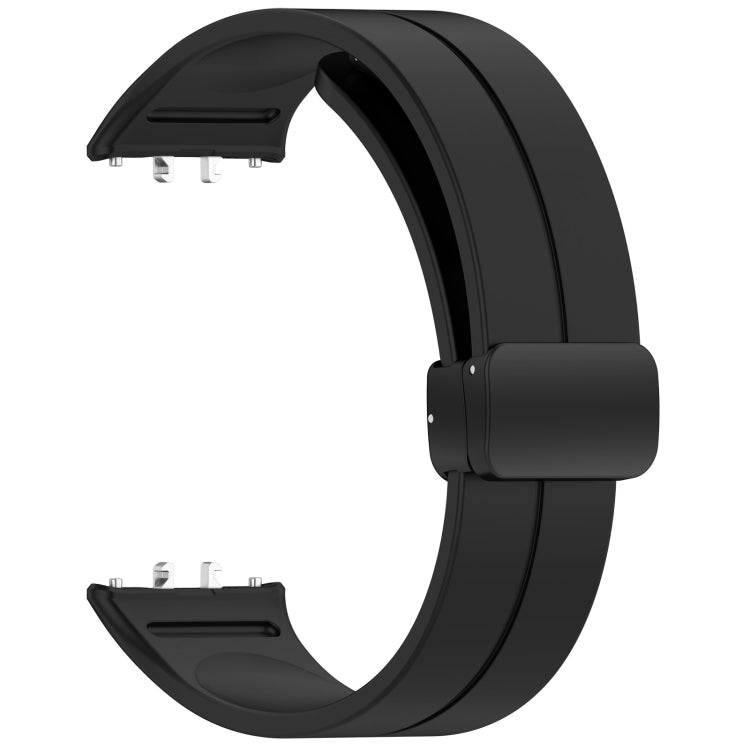 For Samsung Galaxy Fit 3 SM-R390 Magnetic Folding Buckle Silicone Watch Band(Black) - free shipping - PMC TechLife - Order now!
