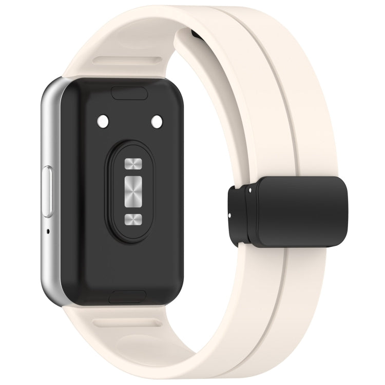 For Samsung Galaxy Fit 3 SM-R390 Magnetic Folding Buckle Silicone Watch Band(Starlight) - Watch Bands by PMC TechLife | Online Shopping South Africa | PMC TechLife