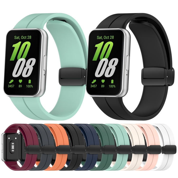 For Samsung Galaxy Fit 3 SM-R390 Magnetic Folding Buckle Silicone Watch Band(Starlight) - Watch Bands by PMC TechLife | Online Shopping South Africa | PMC TechLife