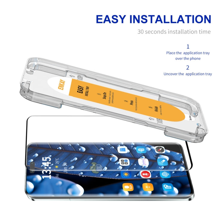 For Xiaomi 14 Civi / Civi 4 Pro ENKAY Easy Install Hot Bending Full Coverage Side Glue Tempered Glass Film