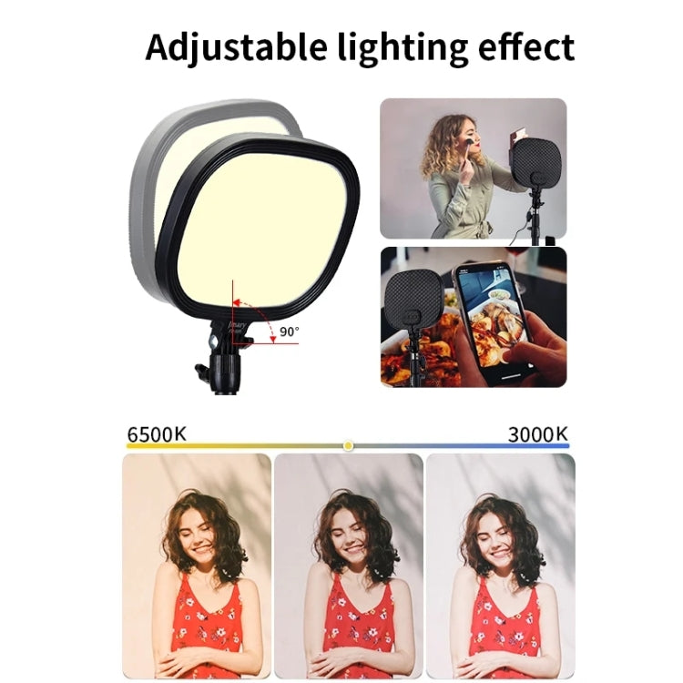 JMARY FM-58R Live Streaming Photography Fill Light 180-Degree Rotatable 9-inch LED Light