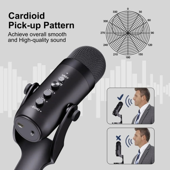JMARY MC-PW8 USB Desktop Condenser Microphone