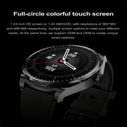 S9 1.53 inch Color Screen Smart Watch, Support Bluetooth Call / Heart Rate / Blood Pressure / Blood Oxygen Monitoring(Black)