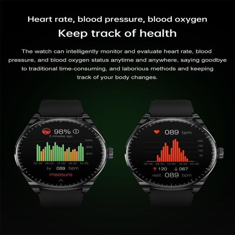 S9 1.53 inch Color Screen Smart Watch, Support Bluetooth Call / Heart Rate / Blood Pressure / Blood Oxygen Monitoring(Black)