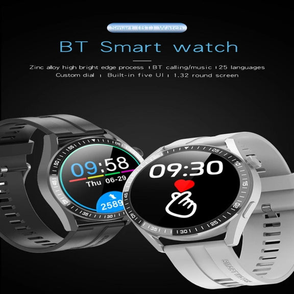 GT3 1.32 inch Color Screen Smart Watch, Support Bluetooth Call / Heart Rate / Blood Pressure / Blood Oxygen Monitoring(Black)