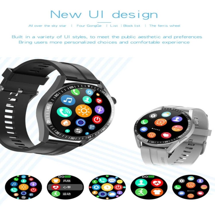 GT3 1.32 inch Color Screen Smart Watch, Support Bluetooth Call / Heart Rate / Blood Pressure / Blood Oxygen Monitoring(Black)