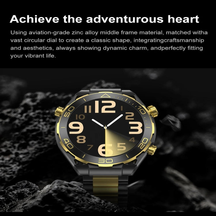 Z91 Pro Max 1.52 inch Color Screen Smart Watch,Support Bluetooth Call / Heart Rate / Blood Pressure / Blood Oxygen Monitoring(Gold)