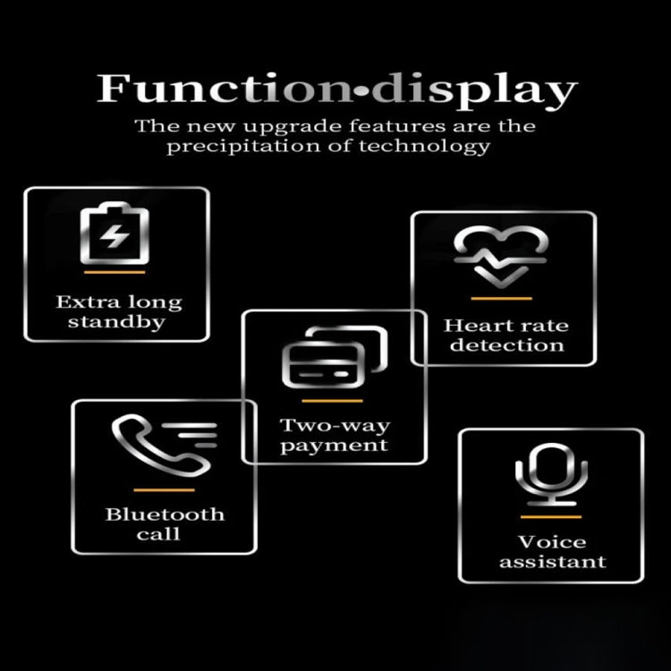 X16pro 1.53 inch Color Screen Smart Watch, Support Bluetooth Call / Heart Rate / Blood Pressure / Blood Oxygen Monitoring(Black)