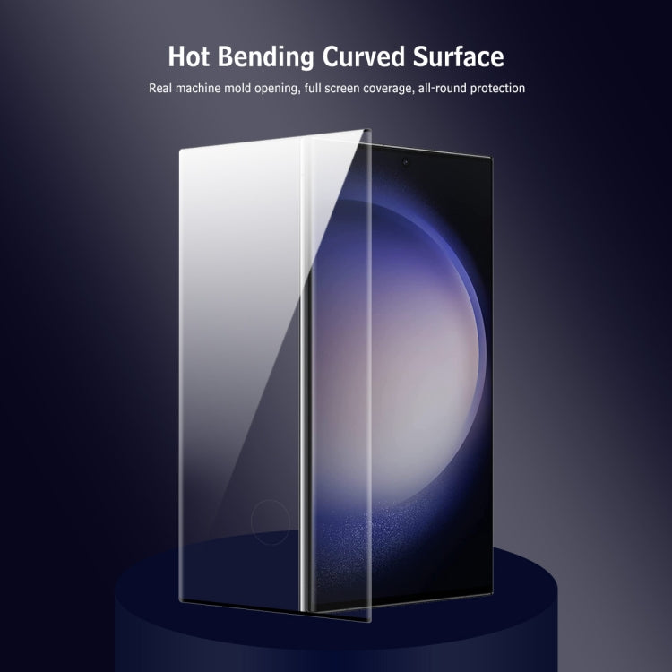 For Samsung Galaxy S23 Ultra 5G ENKAY Easy Install Hot Bending Side Glue Tempered Glass Film