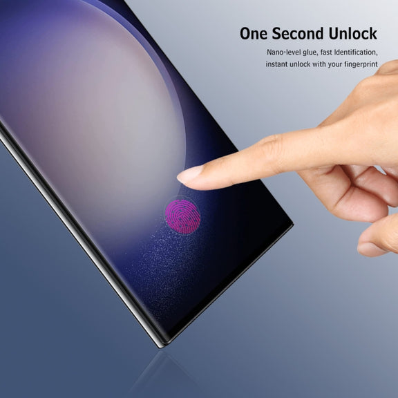 For Samsung Galaxy S23 Ultra 5G ENKAY Easy Install Hot Bending Side Glue Tempered Glass Film