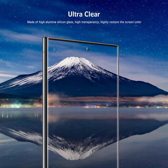 For Samsung Galaxy S23 Ultra 5G ENKAY Easy Install Hot Bending Side Glue Tempered Glass Film