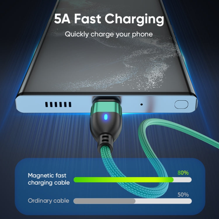 ENKAY 3 in 1 PD100W Type-C to Type-C / 8 Pin / Micro USB Magnetic Fast Charging Cable, Cable Length:1.8m(Black)