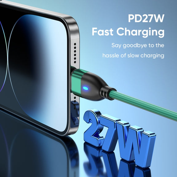 ENKAY 3 in 1 PD100W Type-C to Type-C / 8 Pin / Micro USB Magnetic Fast Charging Cable, Cable Length:1.8m(Black)