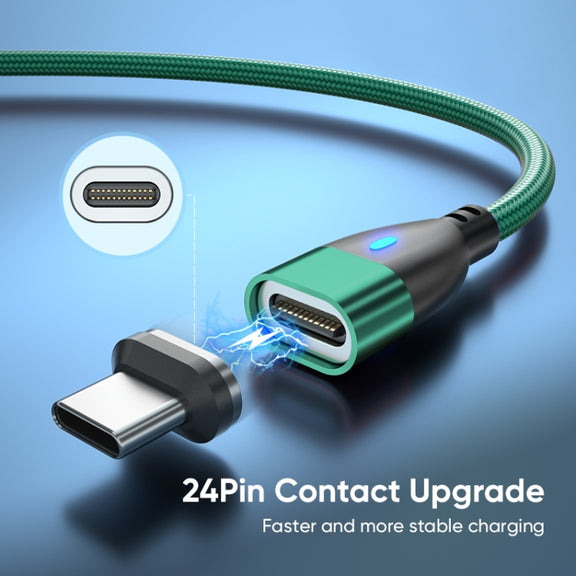 ENKAY 3 in 1 PD100W Type-C to Type-C / 8 Pin / Micro USB Magnetic Fast Charging Cable, Cable Length:1.8m(Black)