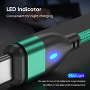 ENKAY 3 in 1 PD100W Type-C to Type-C / 8 Pin / Micro USB Magnetic Fast Charging Cable, Cable Length:1.8m(Black)