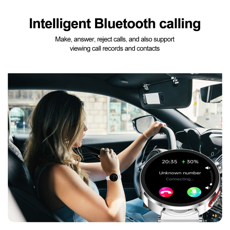 ET490 1.27 inch Color Screen Smart Watch Steel Strap, Support Bluetooth Call / ECG(Gold) - Smart Watches by PMC TechLife | Online Shopping South Africa | PMC TechLife