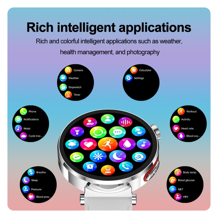 ET490 1.27 inch Color Screen Smart Watch Steel Strap, Support Bluetooth Call / ECG(Gold) - Smart Watches by PMC TechLife | Online Shopping South Africa | PMC TechLife