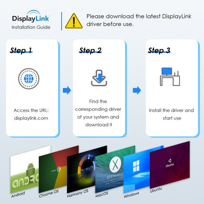 WAVLINK WL-UG69DH2 Dual Monitor USB+Type-C to Dual 4K HD DisplayPort Adapter Splitter(Silver) - free shipping - PMC Jewellery - Order now!
