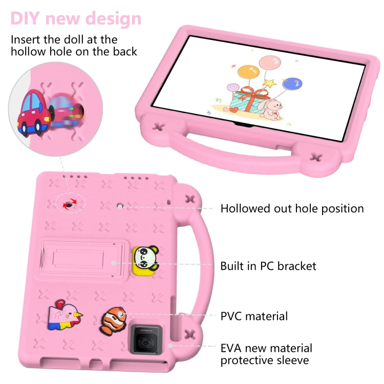 For T-Iobile REVVL Tab 10.36 2023 Handle Kickstand Children EVA Shockproof Tablet Case(Pink) - Others by PMC TechLife | Online Shopping South Africa | PMC TechLife | Buy Now Pay Later Mobicred