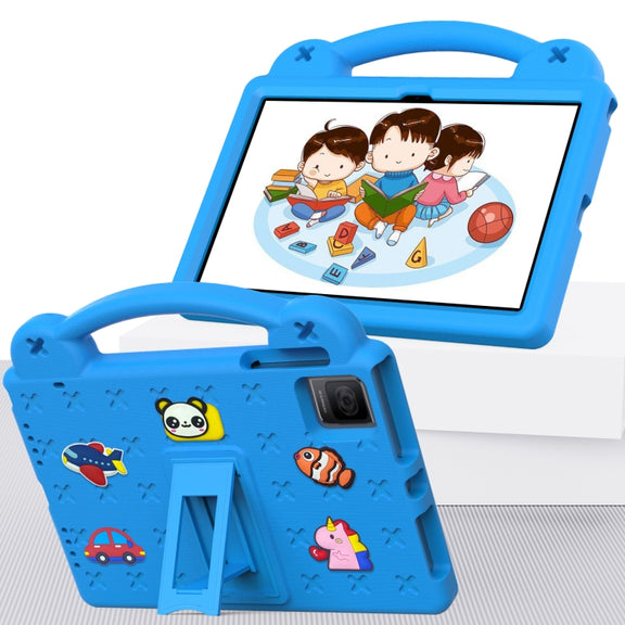 For T-Iobile REVVL Tab 10.36 2023 Handle Kickstand Children EVA Shockproof Tablet Case(Sky Blue)
