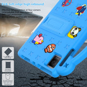 For T-Iobile REVVL Tab 10.36 2023 Handle Kickstand Children EVA Shockproof Tablet Case(Sky Blue)