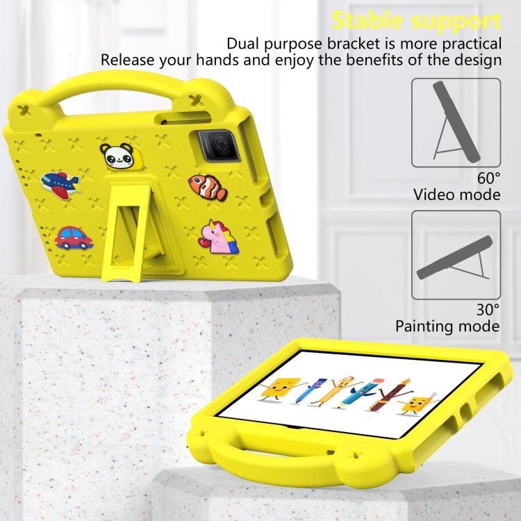 For T-Iobile REVVL Tab 10.36 2023 Handle Kickstand Children EVA Shockproof Tablet Case(Yellow) - Others by PMC TechLife | Online Shopping South Africa | PMC TechLife | Buy Now Pay Later Mobicred