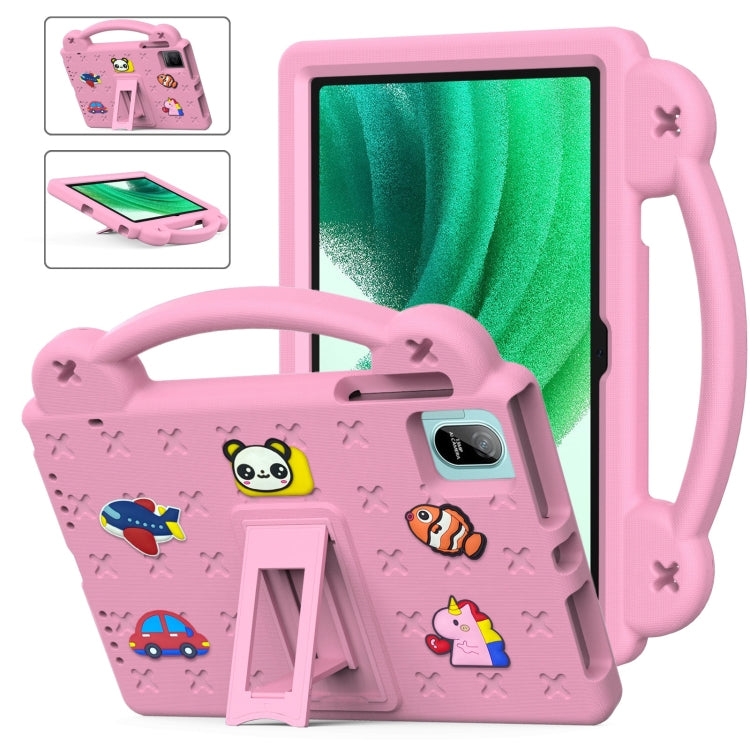 For Blackview Oscal Pad 15 2023 / Tab 11 Handle Kickstand Children EVA Shockproof Tablet Case(Pink) - free shipping - PMC TechLife - Order now!