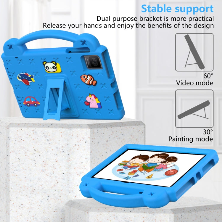 For Blackview Oscal Pad 15 2023 10.36/Tab 11 Handle Kickstand Children EVA Shockproof Tablet Case(Sky Blue) - free shipping - PMC TechLife - Order now!