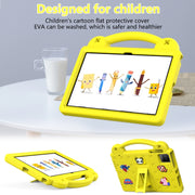 For Blackview Oscal Pad 15 2023 / Tab 11 Handle Kickstand Children EVA Shockproof Tablet Case(Yellow)