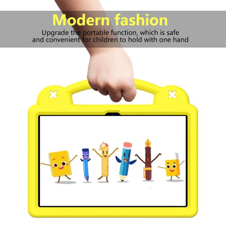 For Blackview Oscal Pad 15 2023 / Tab 11 Handle Kickstand Children EVA Shockproof Tablet Case(Yellow)