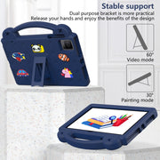 For Blackview Oscal Pad 15 2023 / Tab 11 Handle Kickstand Children EVA Shockproof Tablet Case(Navy Blue)